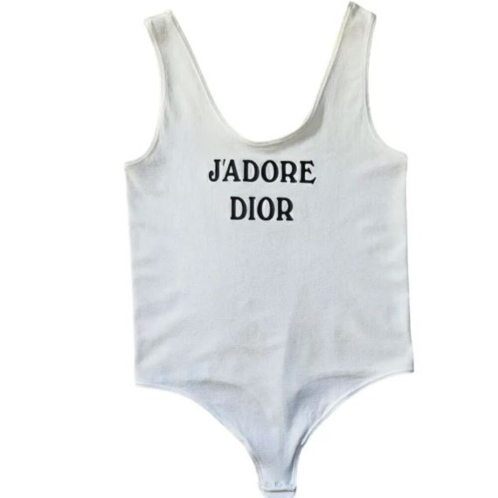 Dior bodysuit White with logo
